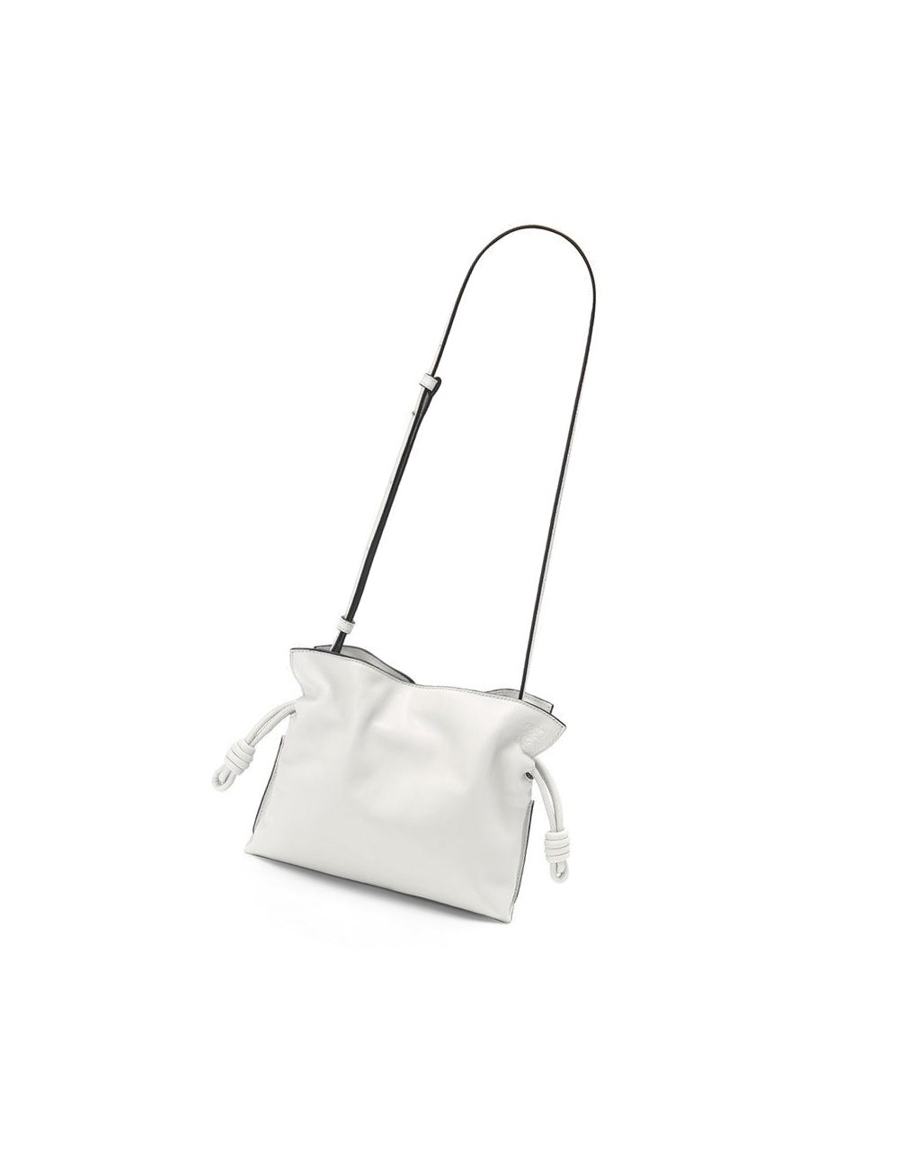 Loewe Mini Flamenco clutch in nappa calfskin Blanche | 0143THAWB