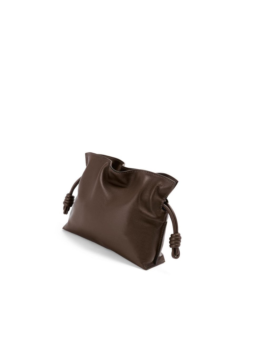 Loewe Mini Flamenco clutch in nappa calfskin Chocolat | 0273MNUSG