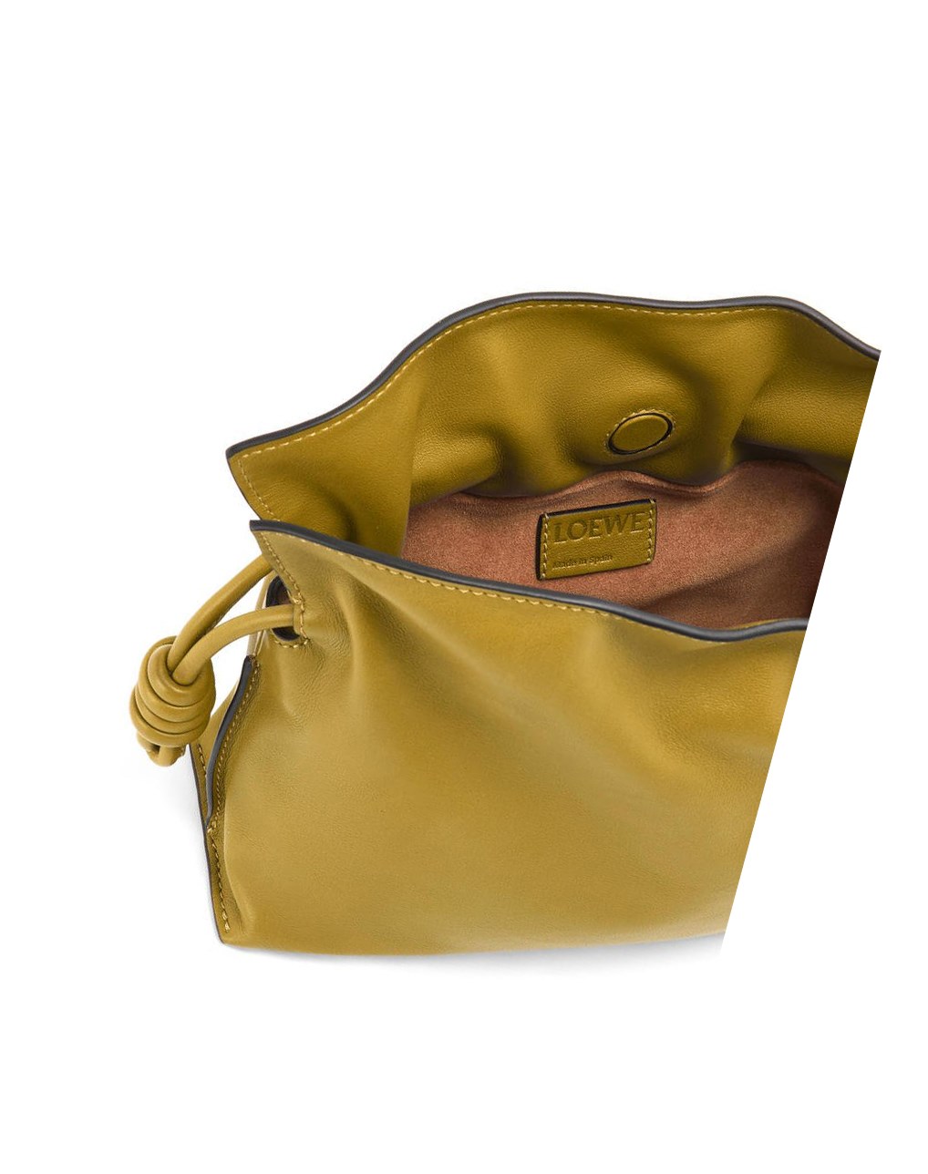 Loewe Mini Flamenco clutch in nappa calfskin Ochre | 0496KDPYH