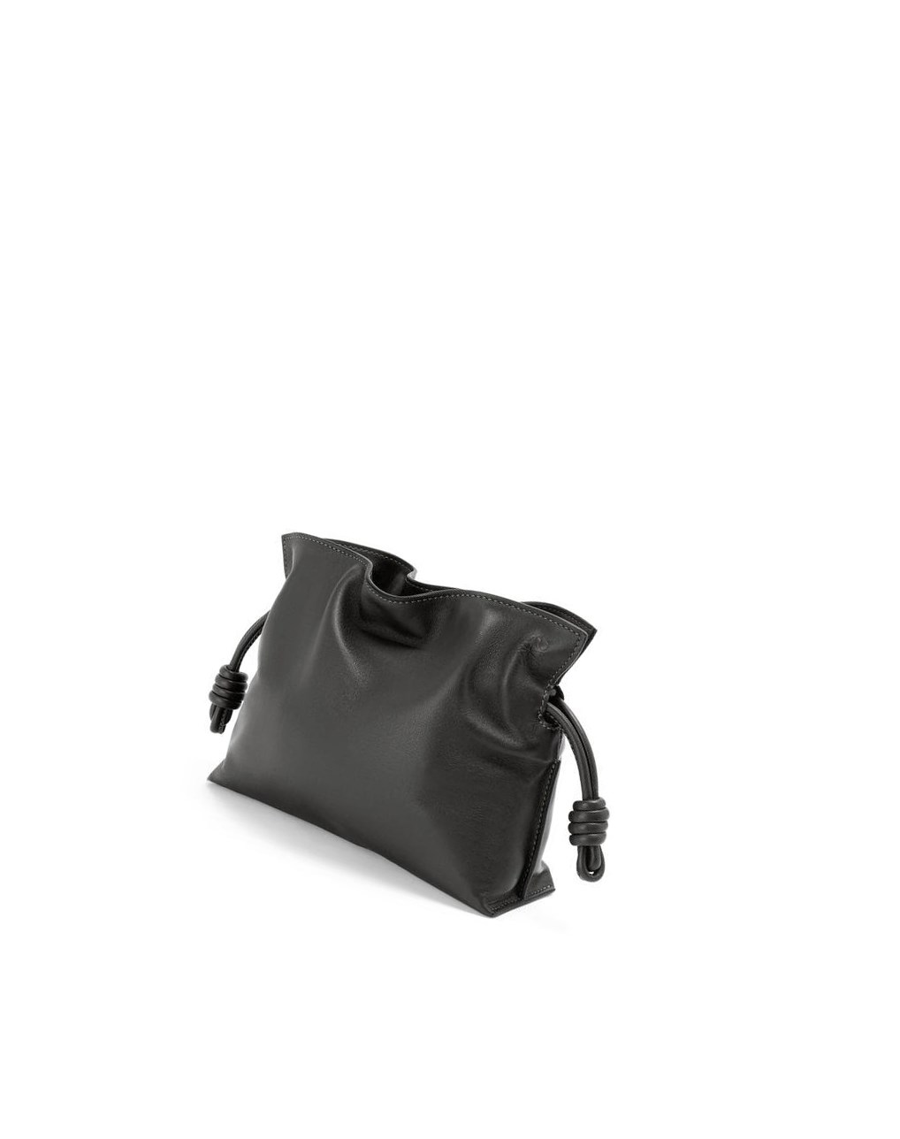 Loewe Mini Flamenco clutch in nappa calfskin with chain Noir | 1382XNQKF