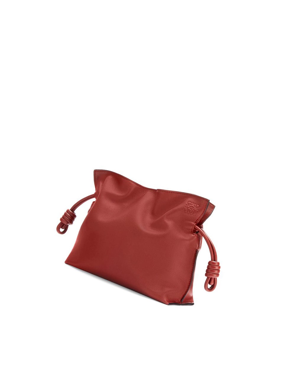 Loewe Mini Flamenco clutch in nappa calfskin Rouge | 1637PUTQV