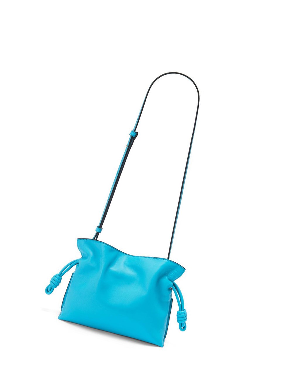 Loewe Mini Flamenco clutch in nappa calfskin Cyan | 3685MWOKV