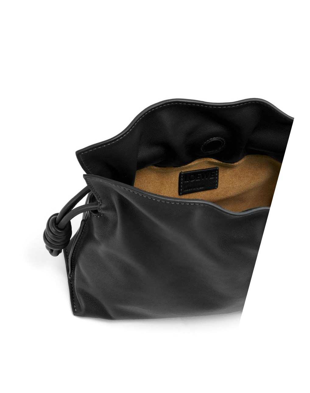 Loewe Mini Flamenco clutch in nappa calfskin Noir | 8493TSYRA