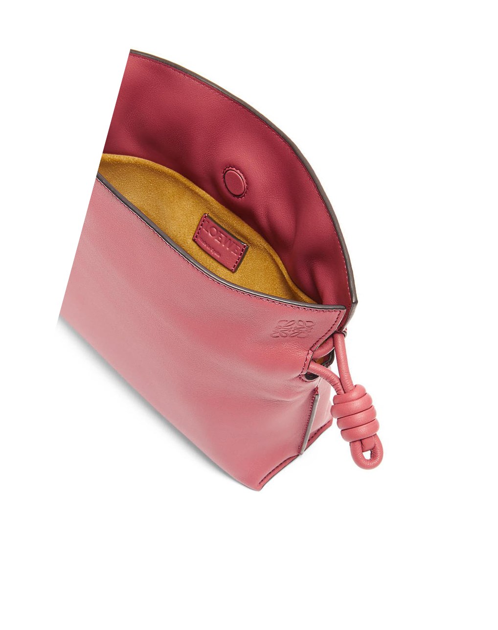 Loewe Mini Flamenco clutch in nappa calfskin Plumrose | 9208YRMEW