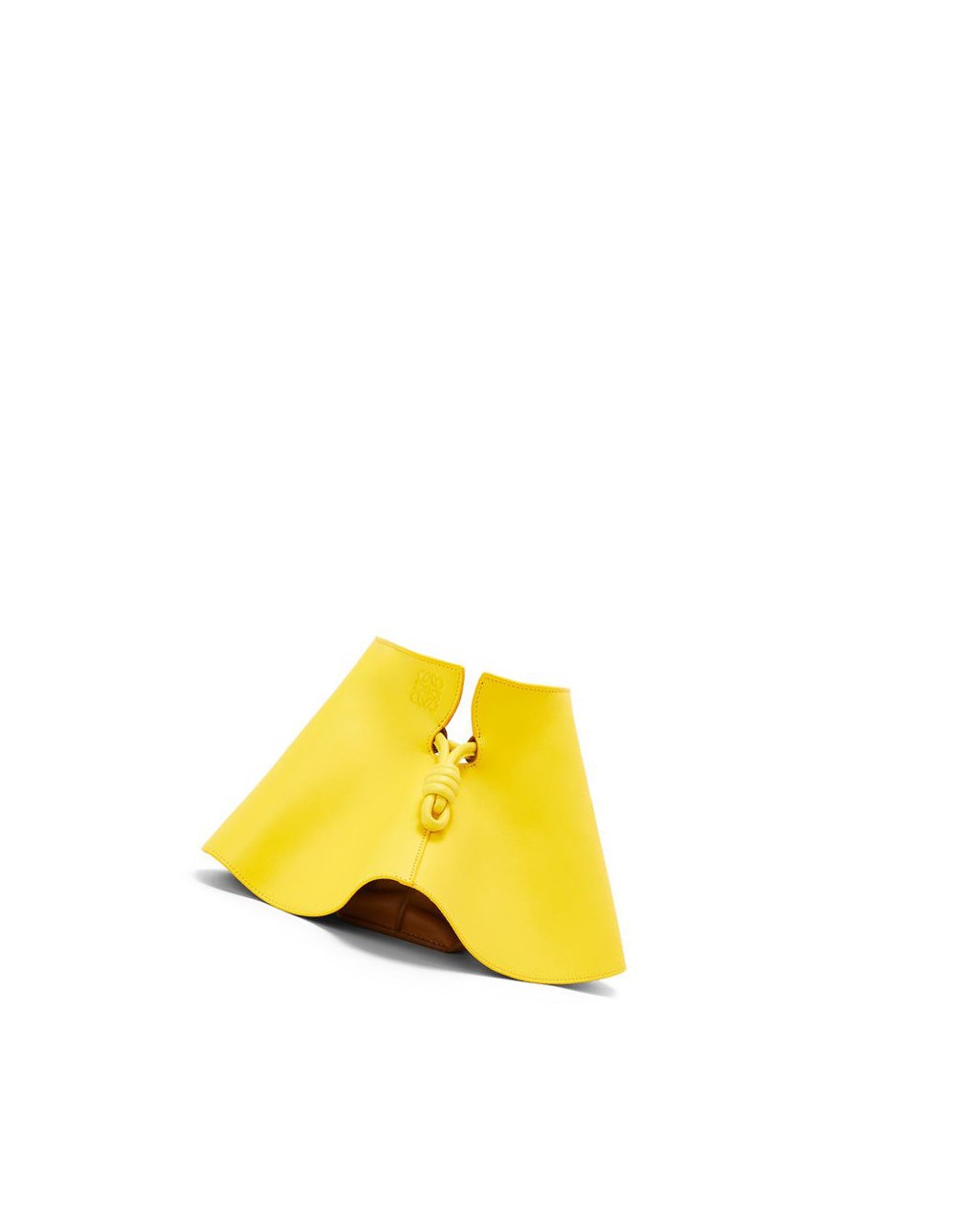 Loewe Mini Flamenco petal clutch in nappa calfskin Citron | 2534VFEWB