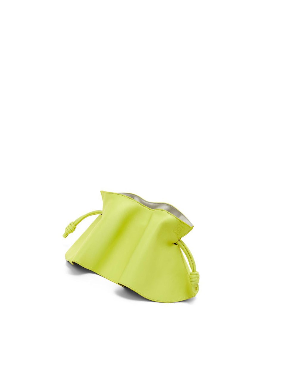 Loewe Mini Flamenco petal clutch in nappa calfskin Vert | 2639TGZED