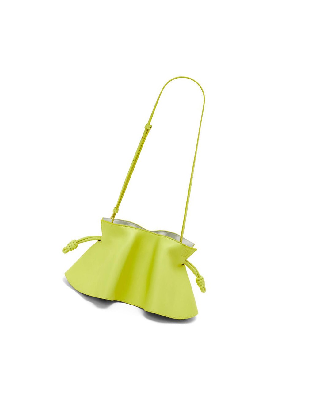 Loewe Mini Flamenco petal clutch in nappa calfskin Vert | 2639TGZED