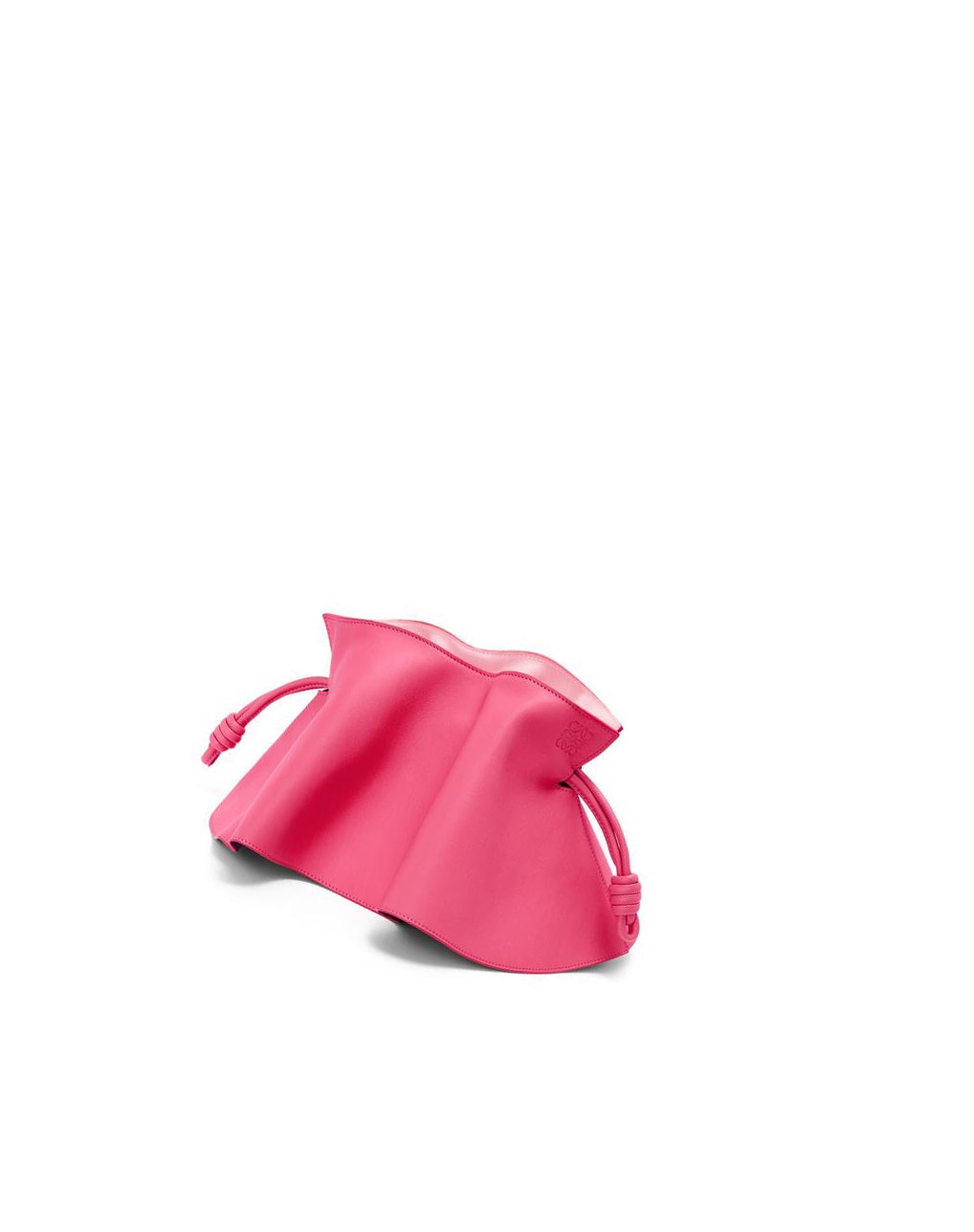 Loewe Mini Flamenco petal clutch in nappa calfskin Fushia | 3827KGEPX