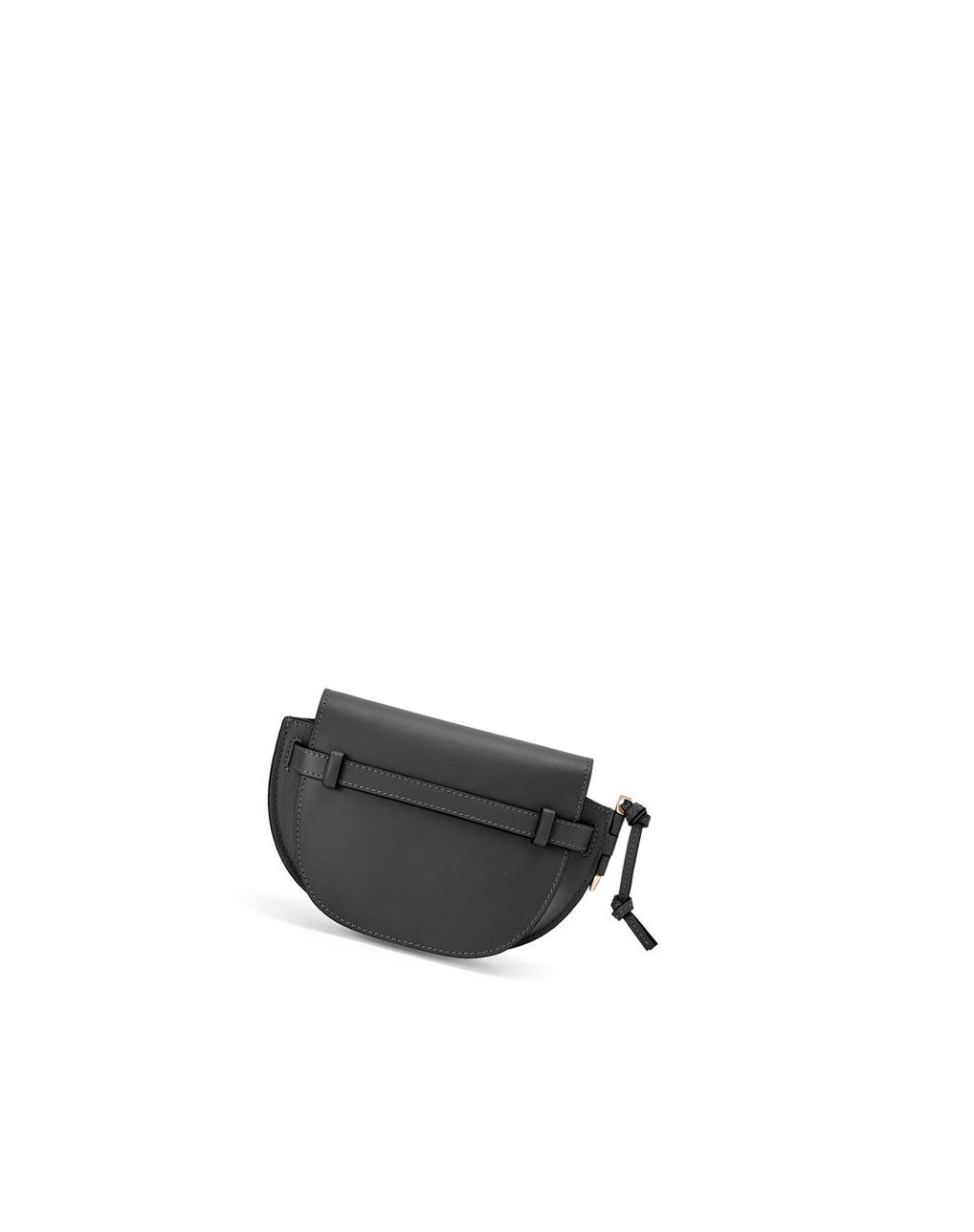 Loewe Mini Gate Dual bag in soft calfskin and jacquard Noir | 0183JBECN