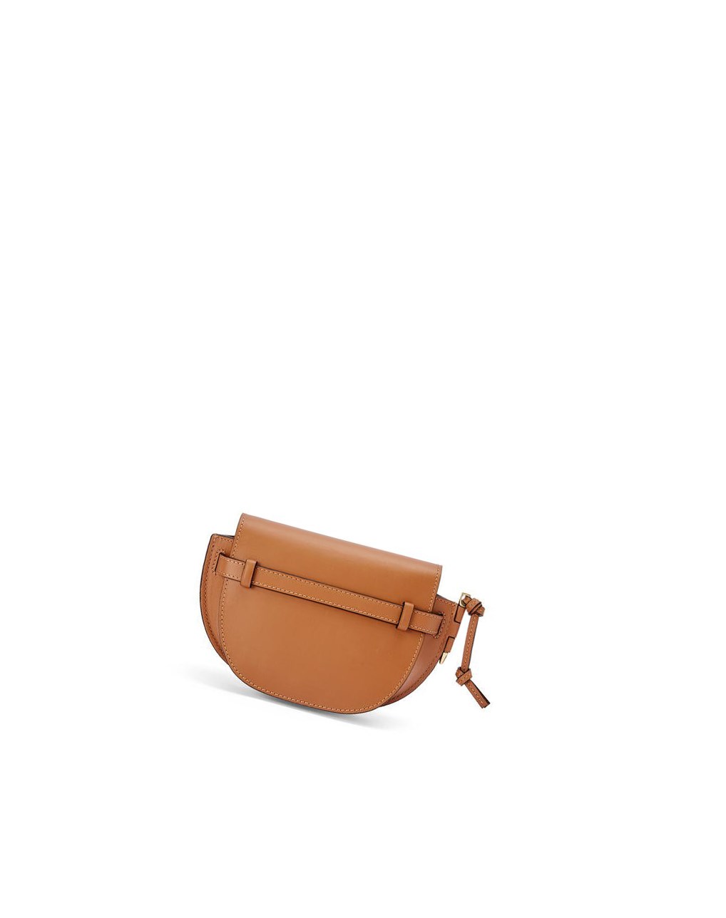 Loewe Mini Gate Dual bag in soft calfskin and jacquard Tan | 0739YWUEG