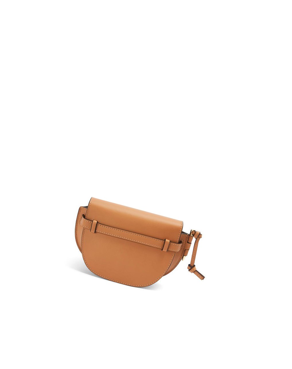 Loewe Mini Gate Dual bag in soft calfskin and jacquard Warm Desert | 2618ZWVAI