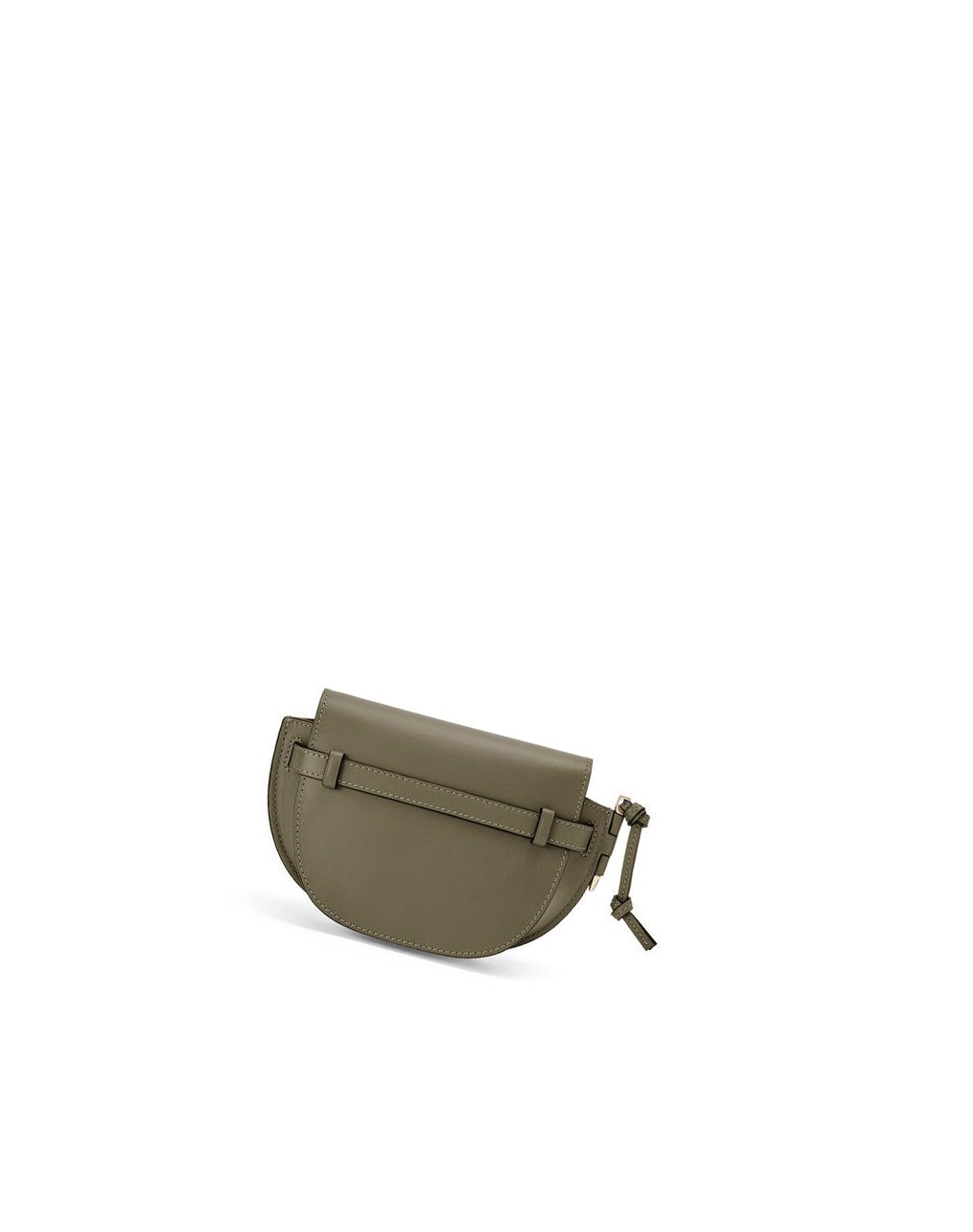 Loewe Mini Gate Dual bag in soft calfskin and jacquard Vert | 3826YGBMJ