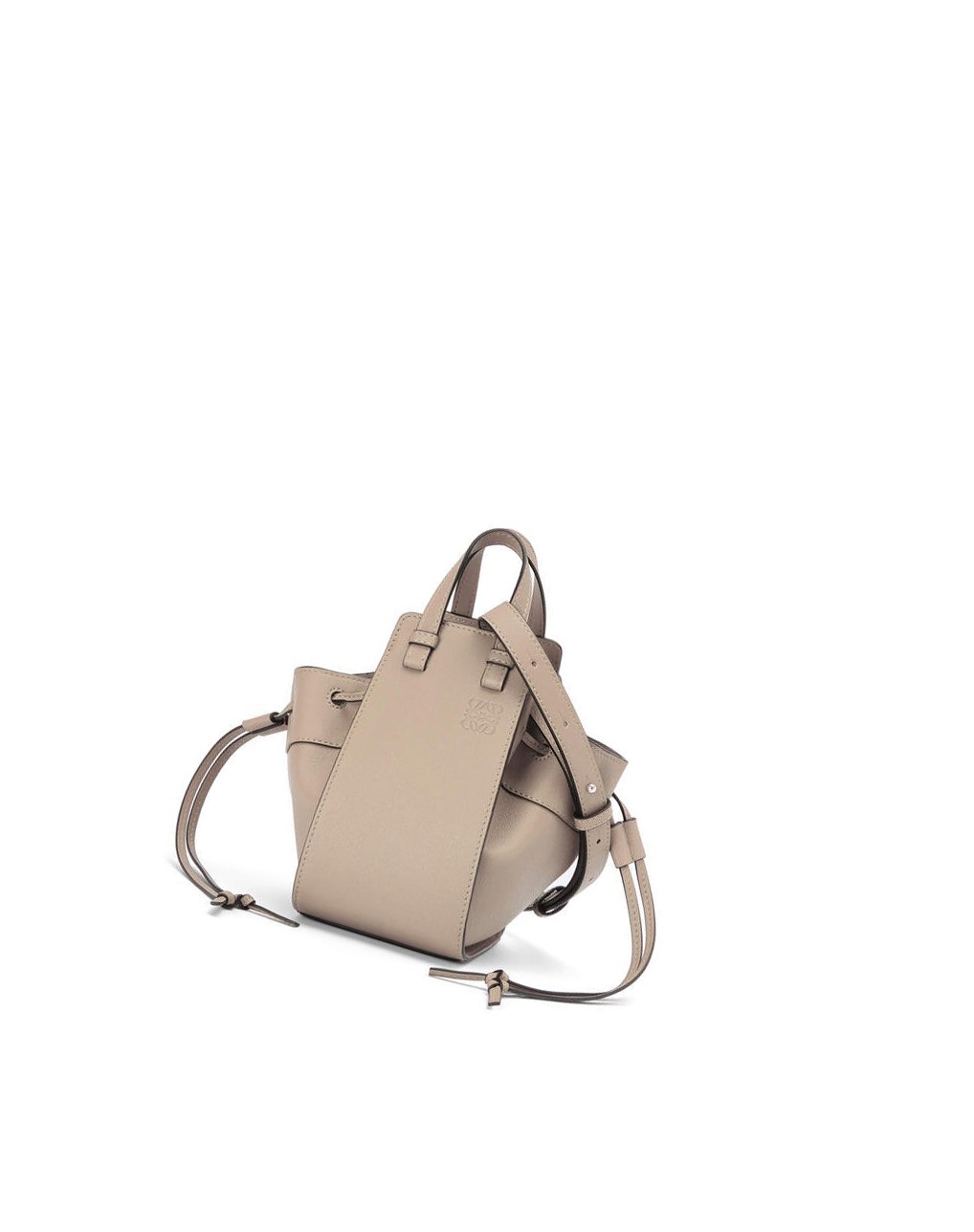 Loewe Mini Hammock drawstring in classic calfskin Sable | 1082BZHAR