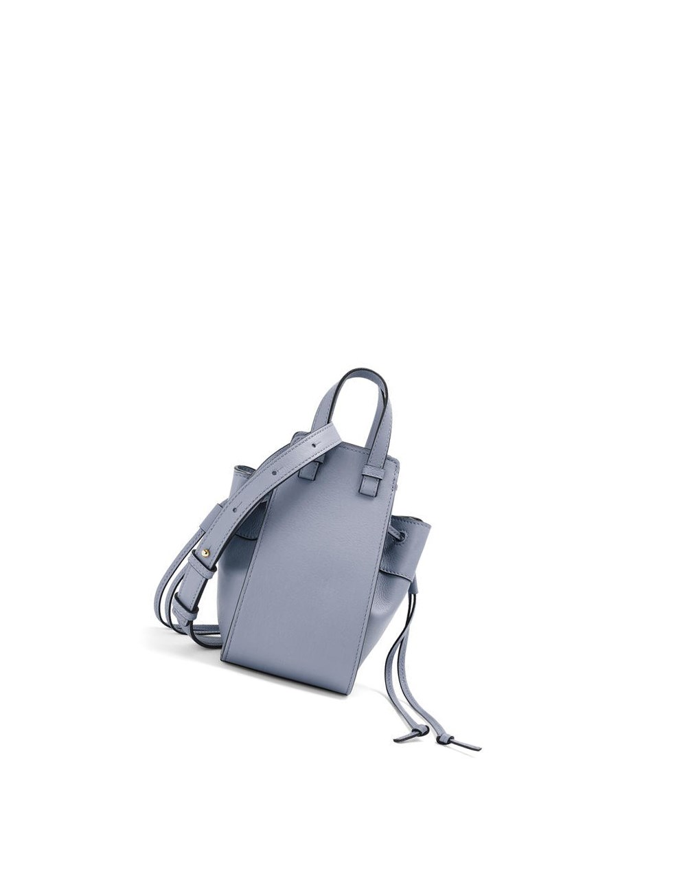 Loewe Mini Hammock drawstring in classic calfskin Bleu | 1973OMVAY