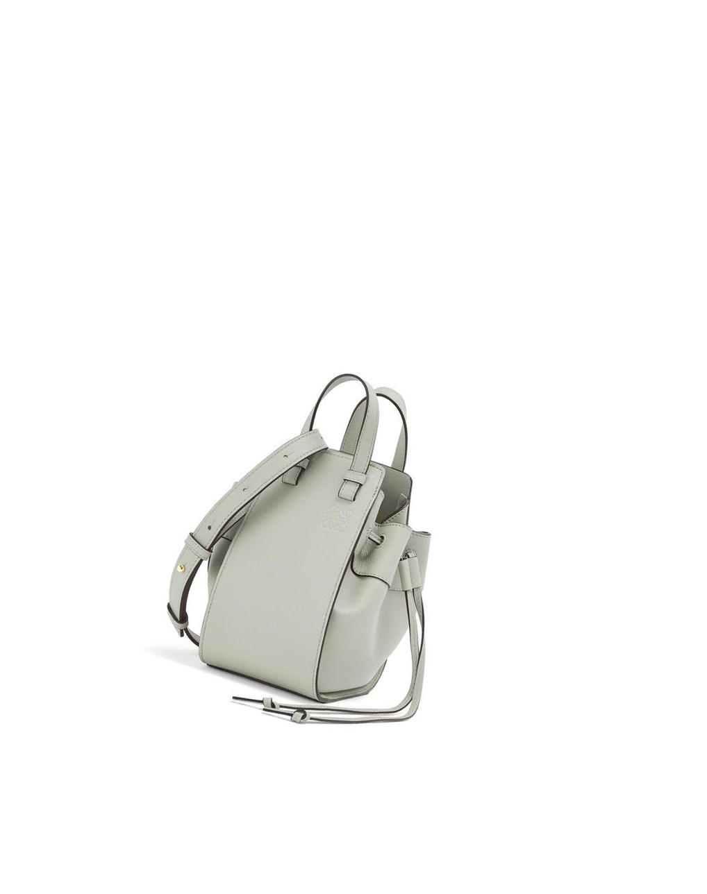 Loewe Mini Hammock drawstring in classic calfskin Grise | 2061DCBEH