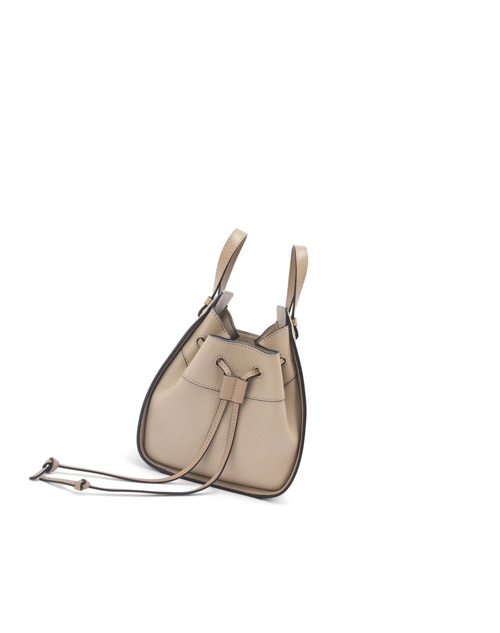 Loewe Mini Hammock drawstring in soft grained calfskin Sable | 5260QXWDL