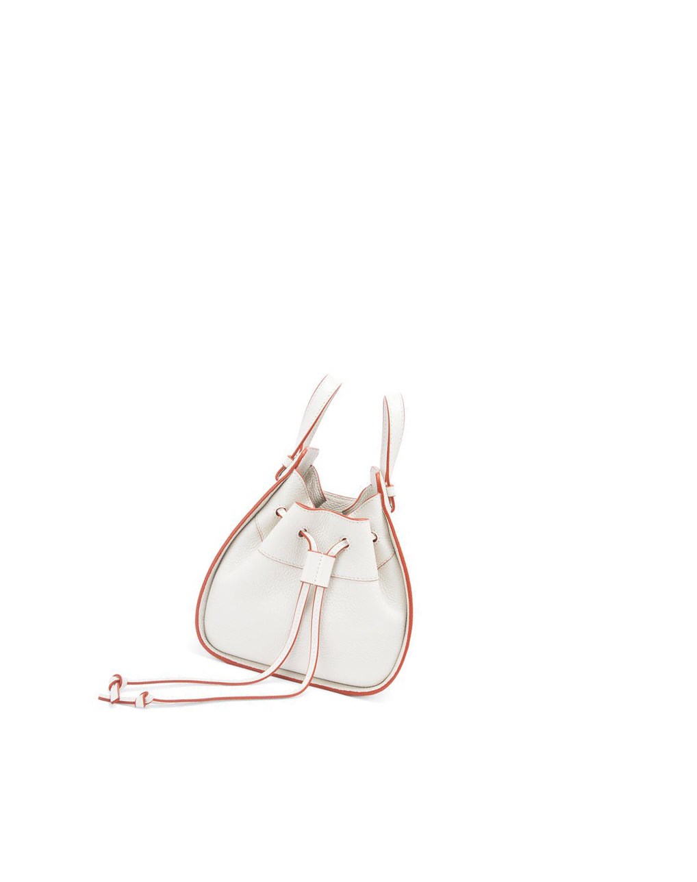 Loewe Mini Hammock drawstring in soft grained calfskin Blanche | 5289IHWZM