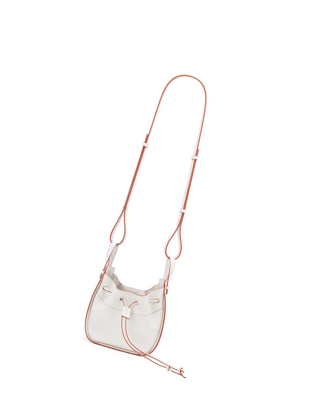 Loewe Mini Hammock drawstring in soft grained calfskin Blanche | 5289IHWZM