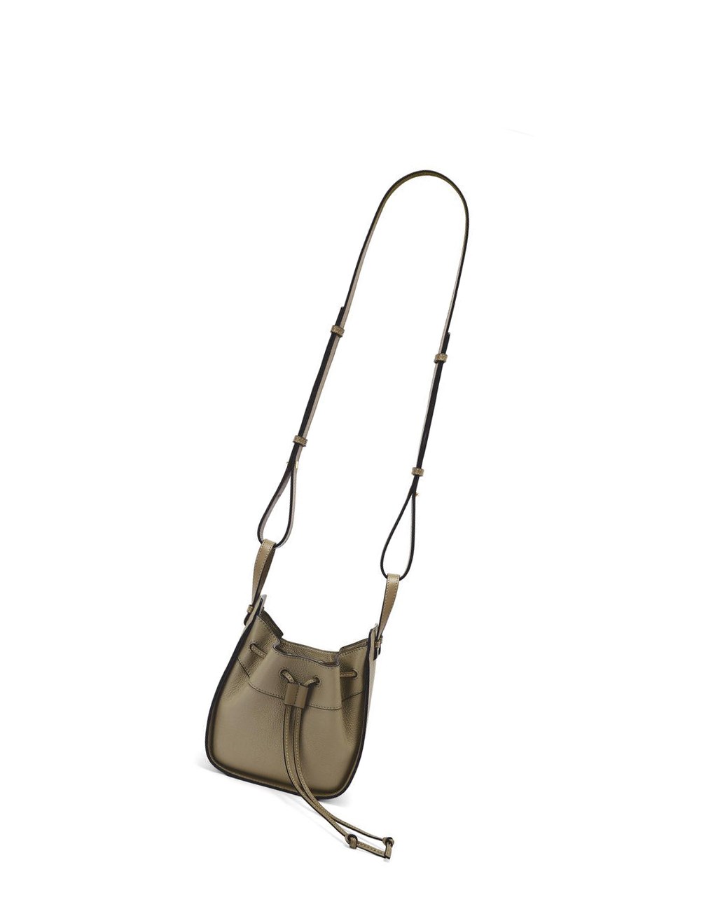 Loewe Mini Hammock drawstring in soft grained calfskin Vert | 5430TSNHG