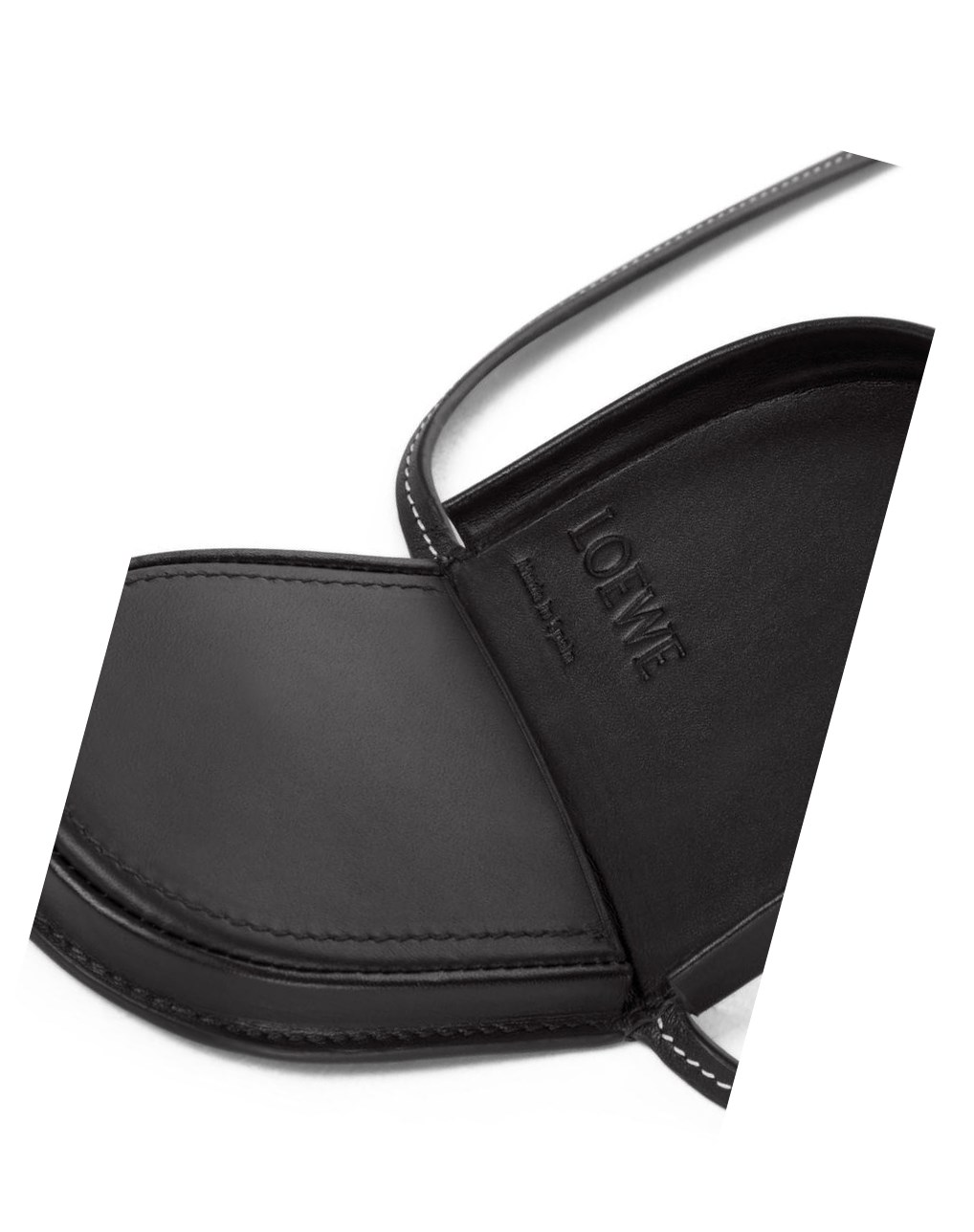 Loewe Mini Heel pouch in soft calfskin Noir | 0681THLSB