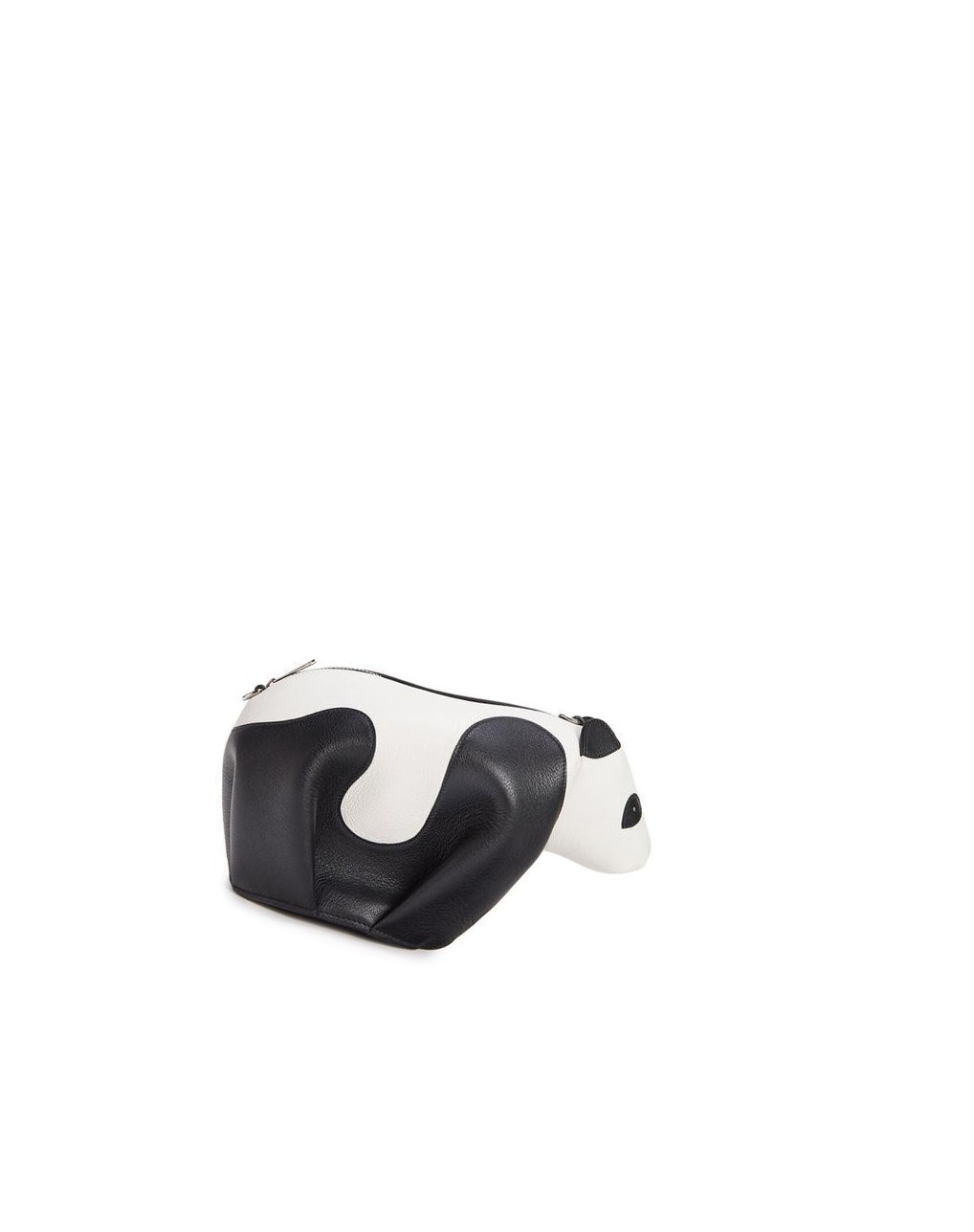 Loewe Mini Panda bag in classic calfskin Noir Blanche | 2937DSIWA