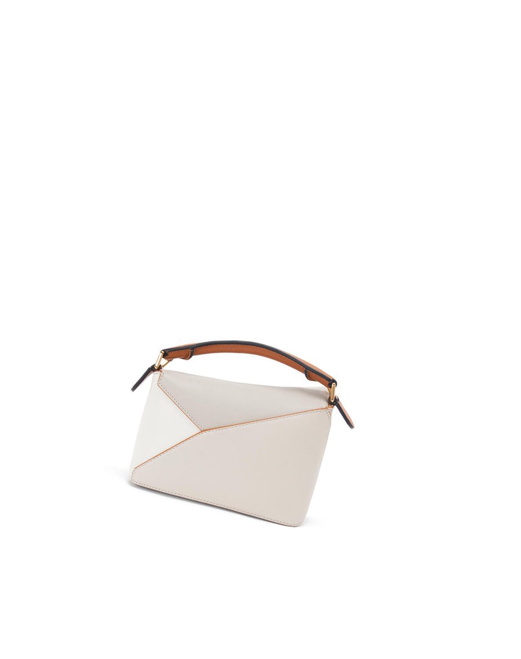 Loewe Mini Puzzle Edge in nappa calfskin Blanche | 0142MGLEB