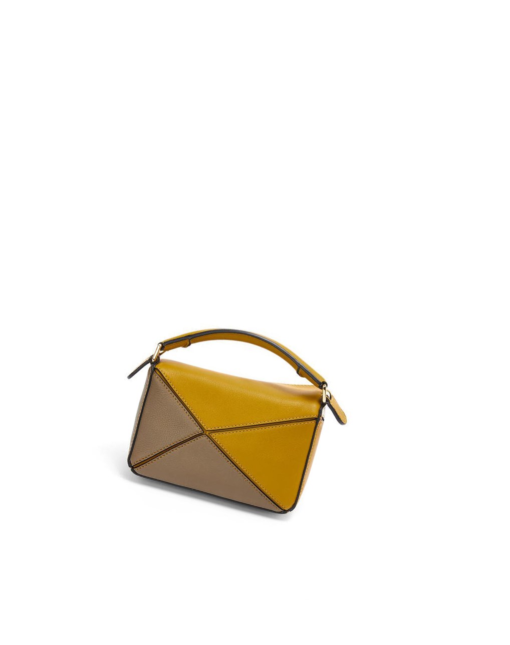 Loewe Mini Puzzle bag in classic calfskin Blanche | 0128UHJOZ