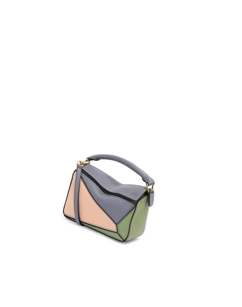 Loewe Mini Puzzle bag in classic calfskin Grise | 0653XZLDN