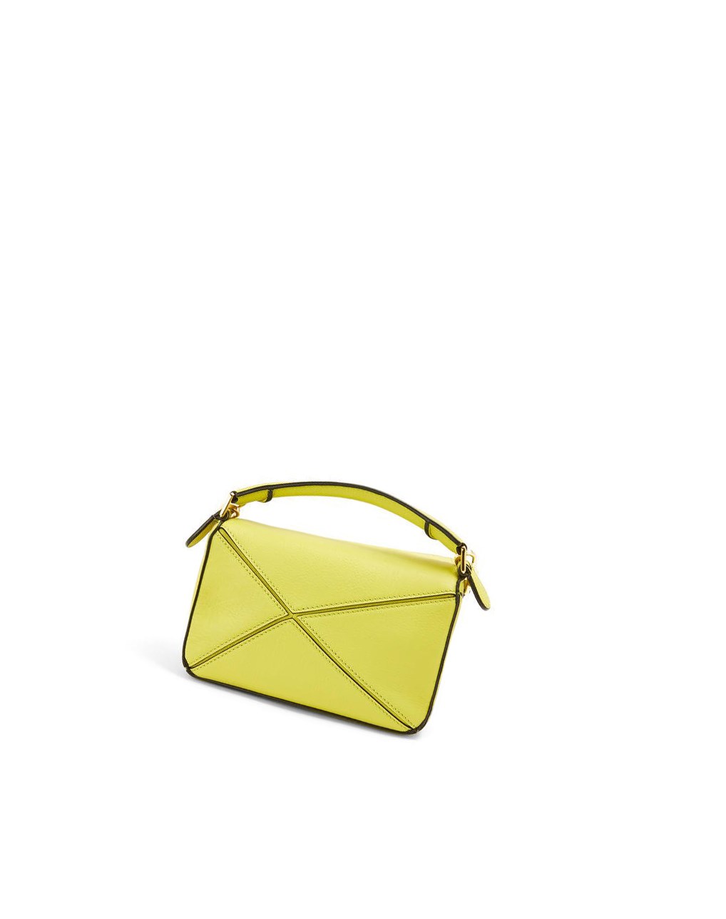 Loewe Mini Puzzle bag in classic calfskin Jaune | 0956NYEHP