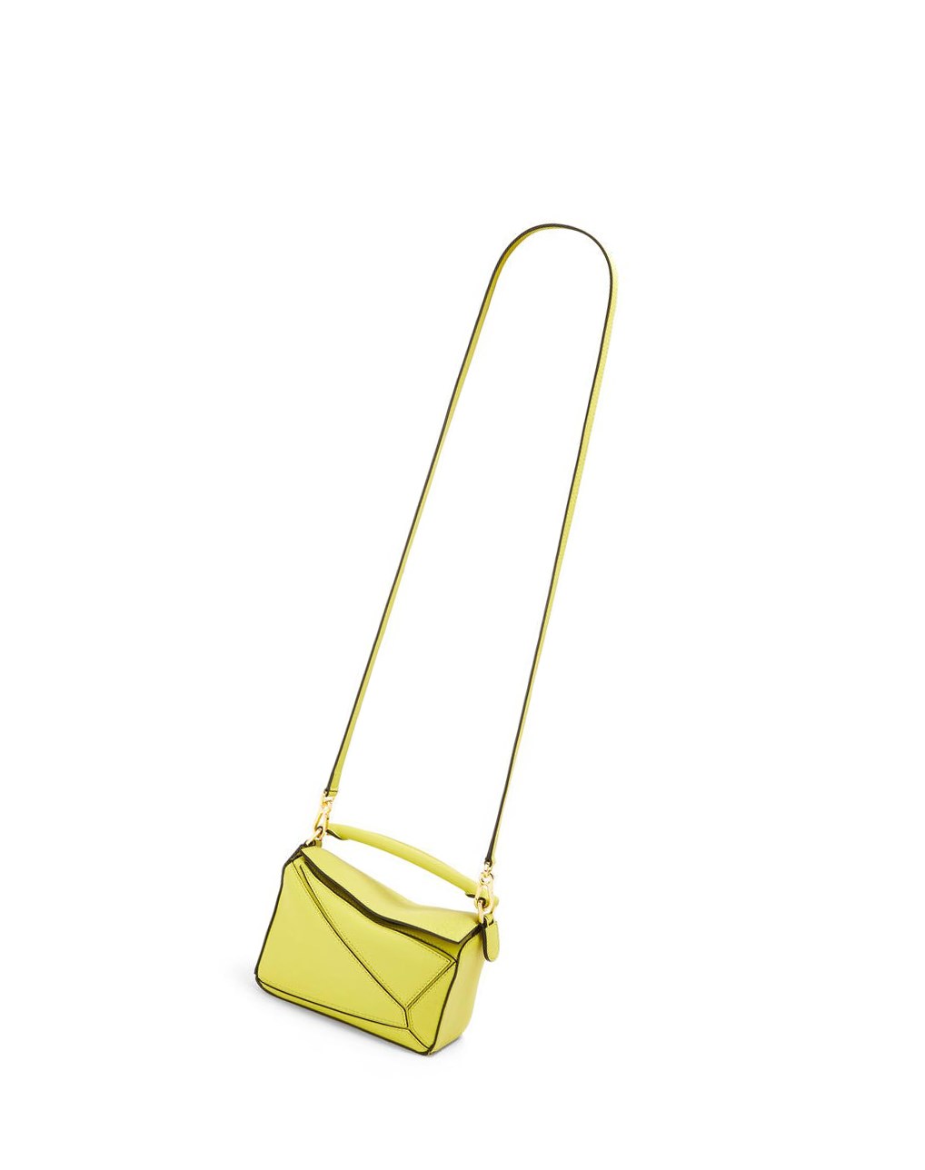 Loewe Mini Puzzle bag in classic calfskin Jaune | 0956NYEHP