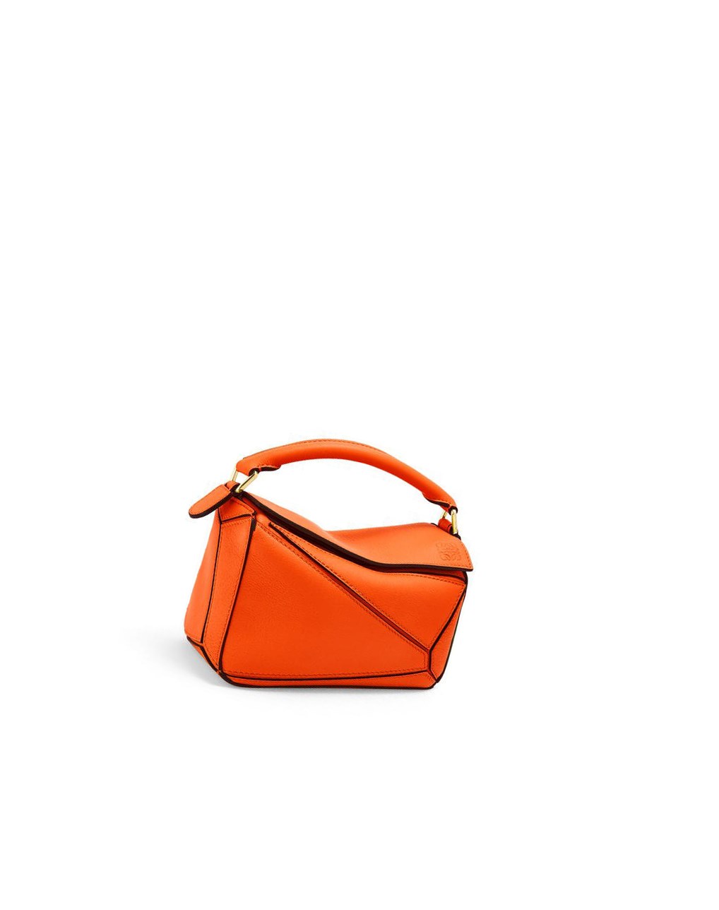 Loewe Mini Puzzle bag in classic calfskin Orange | 5612MRQKX