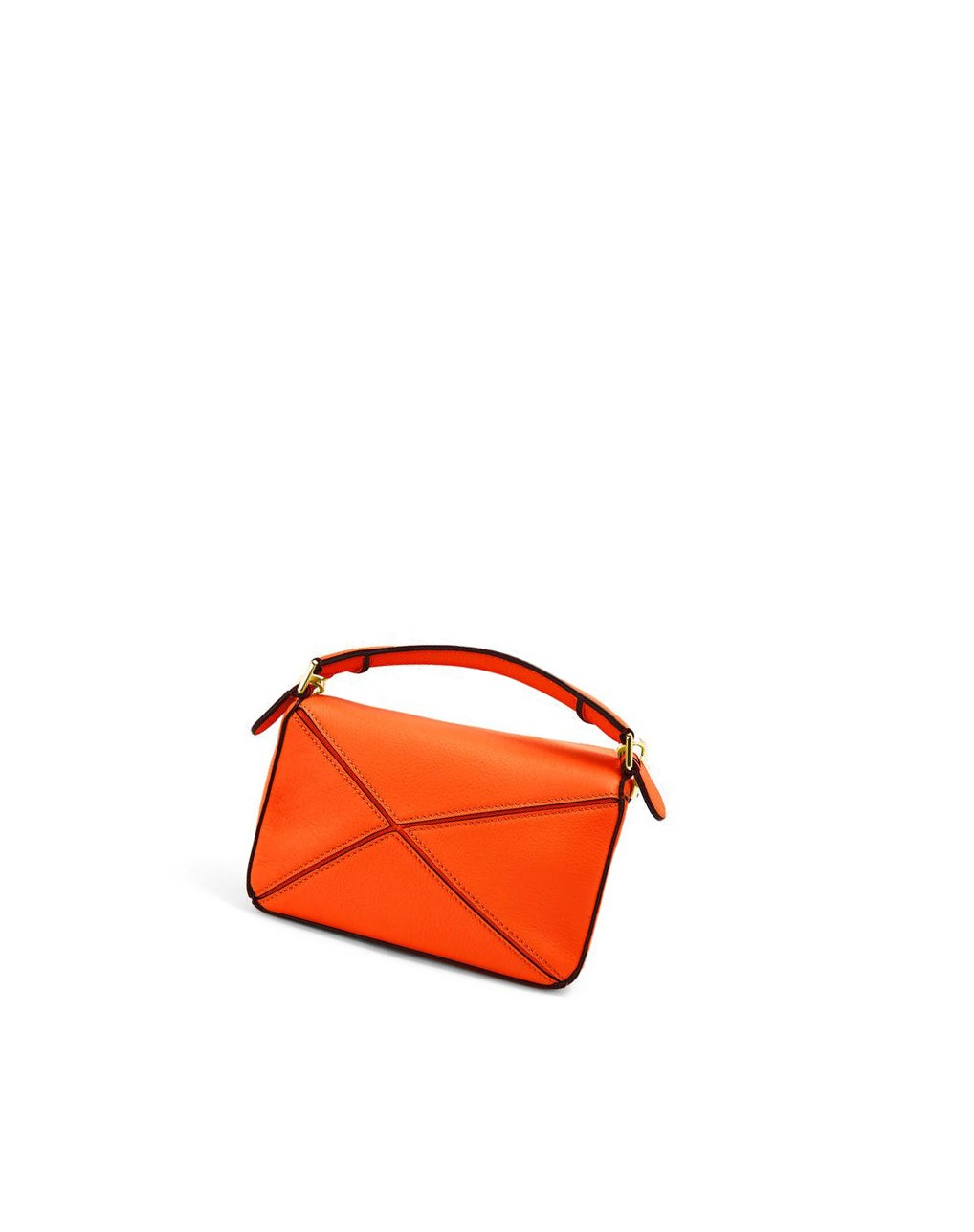 Loewe Mini Puzzle bag in classic calfskin Orange | 5612MRQKX