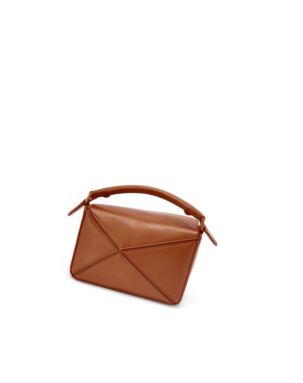 Loewe Mini Puzzle bag in satin calfskin Pecan | 2495JDFCE