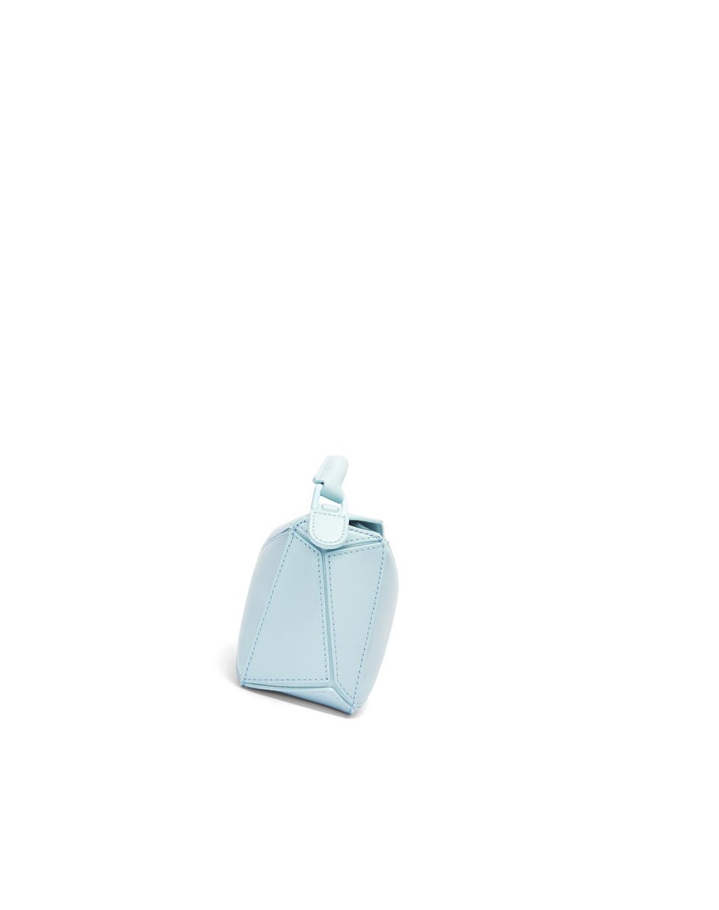 Loewe Mini Puzzle bag in satin calfskin Aquamarine | 3624LNWYZ