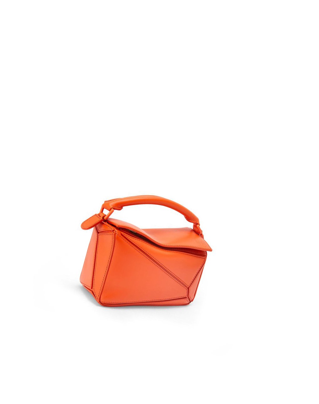 Loewe Mini Puzzle bag in satin calfskin Orange | 3984APBML