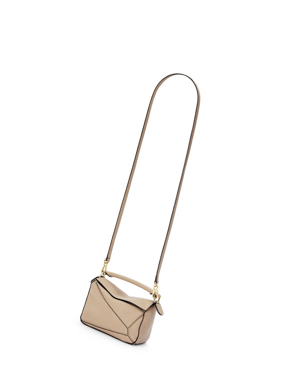 Loewe Mini Puzzle bag in soft grained calfskin Sable | 1078TQAFJ