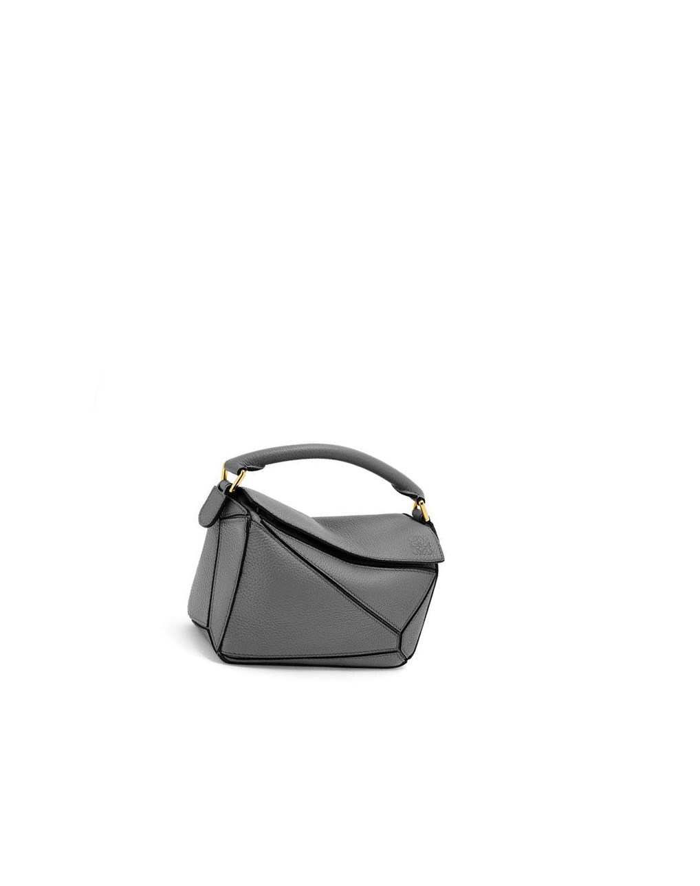 Loewe Mini Puzzle bag in soft grained calfskin Grise | 5739OMNUE