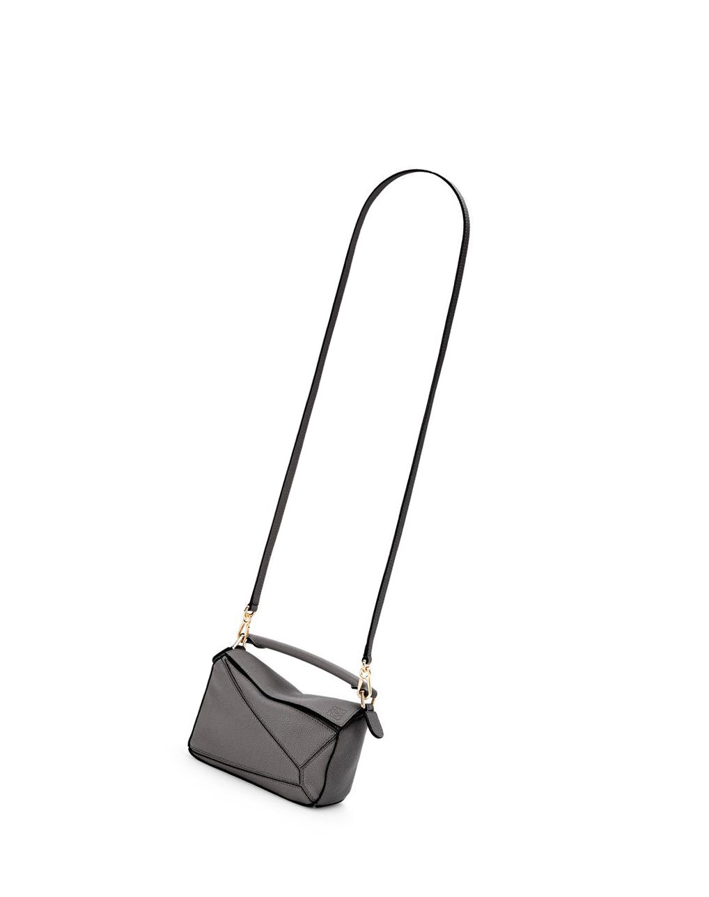 Loewe Mini Puzzle bag in soft grained calfskin Grise | 5739OMNUE