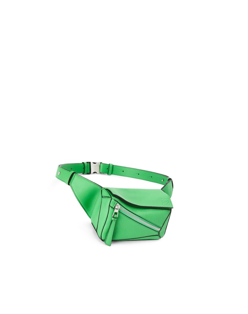 Loewe Mini Puzzle bumbag in classic calfskin Vert | 1092VULRP