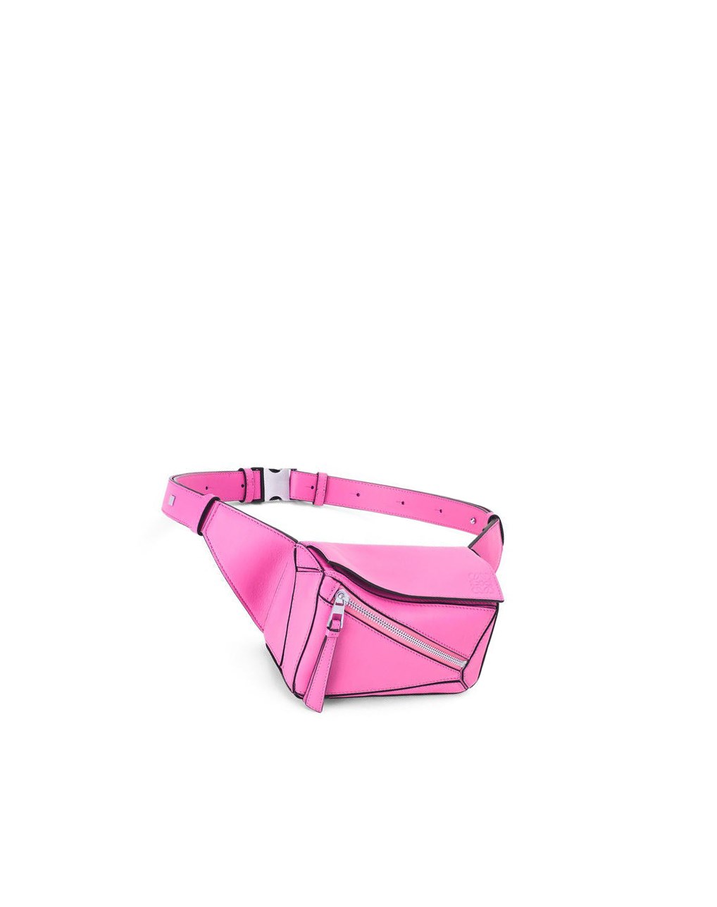 Loewe Mini Puzzle bumbag in classic calfskin Rose | 2894UONDM