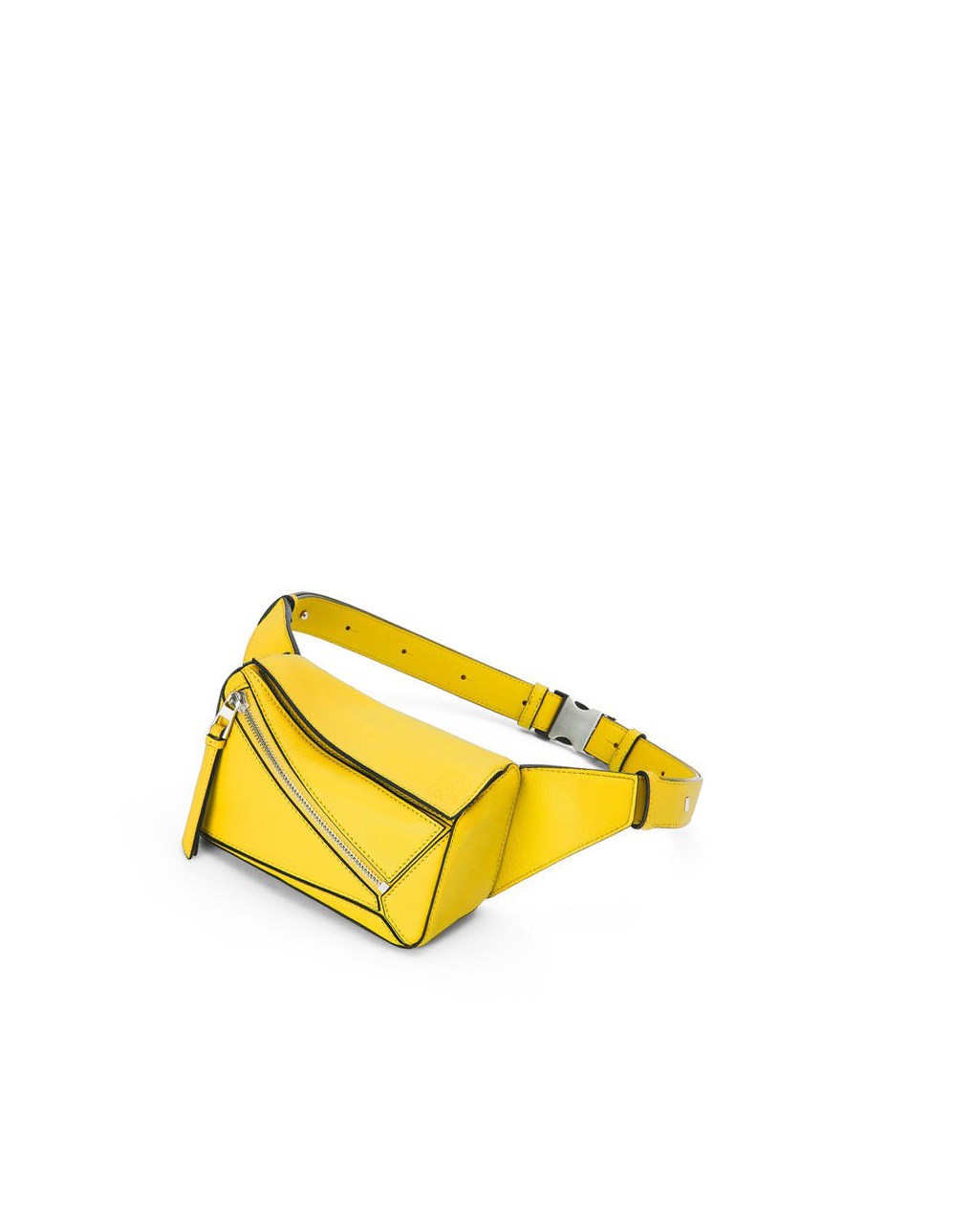 Loewe Mini Puzzle bumbag in classic calfskin Citron | 4798QZTOY