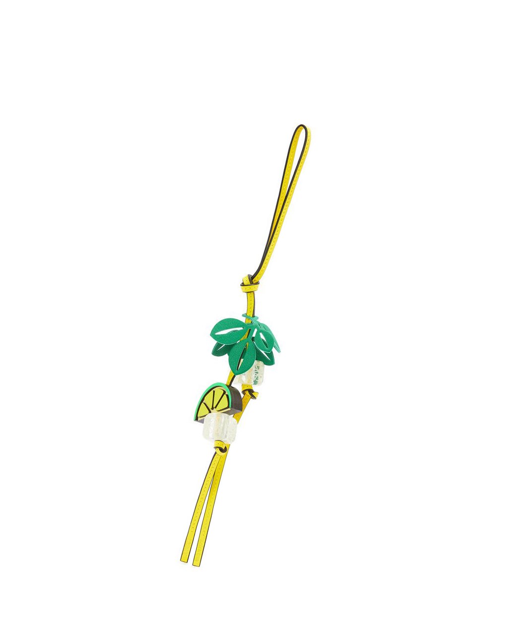 Loewe Mojito charm in calfskin and brass Vert Citron | 4652DVTPJ