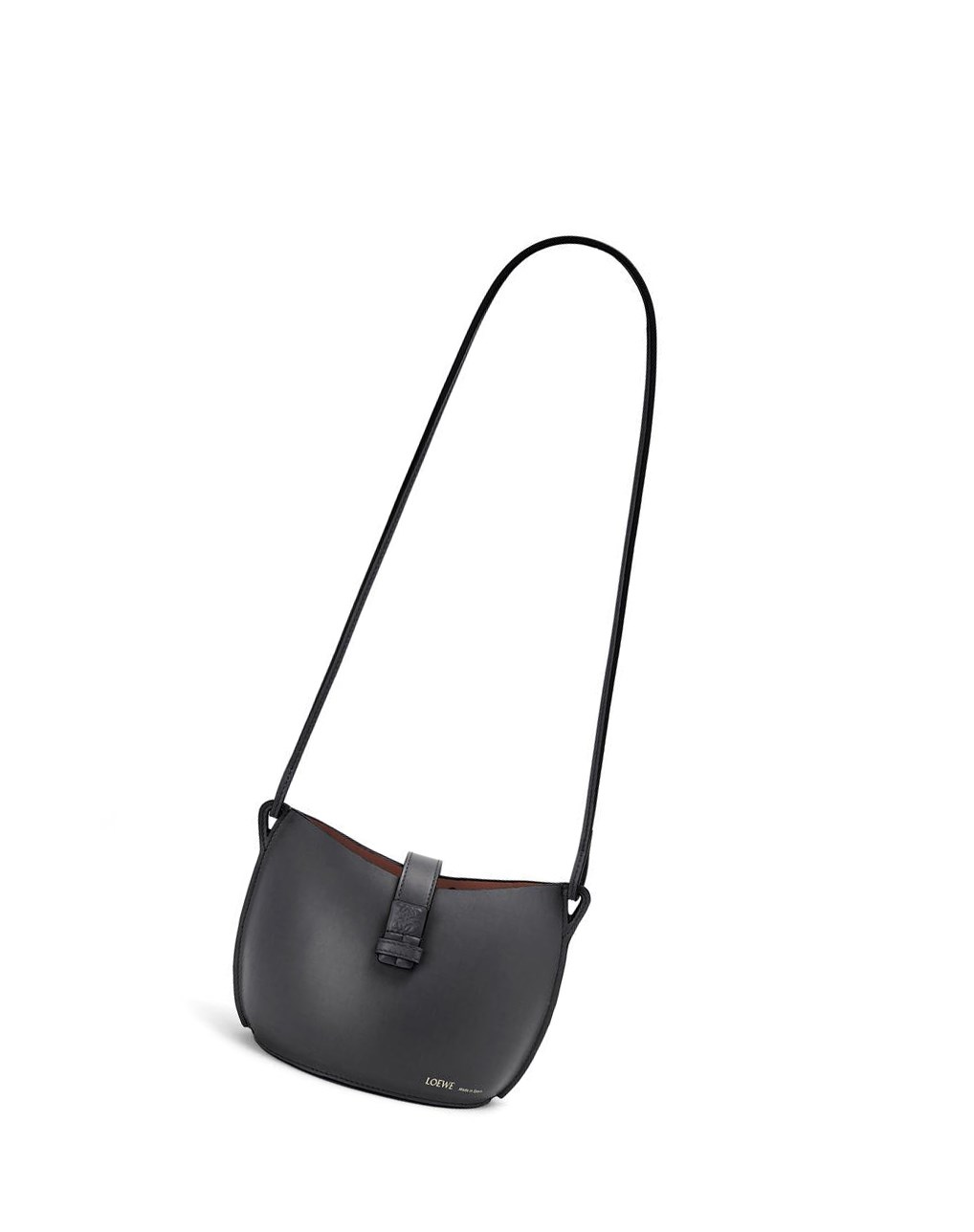 Loewe Moulded Bucket bag in calfskin Noir | 3905RZINX