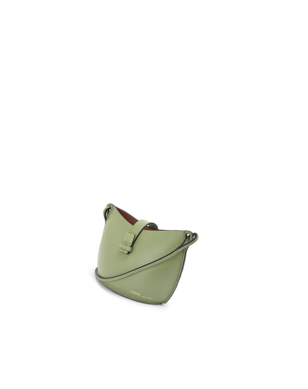 Loewe Moulded Bucket bag in calfskin Rosemary | 9845LCPHJ