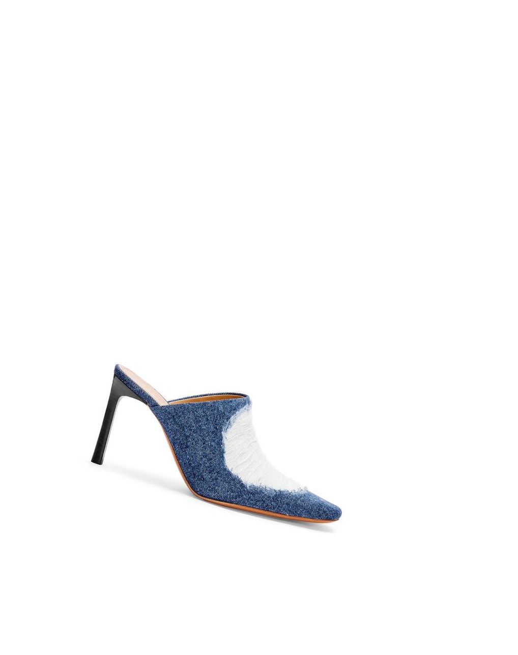 Loewe Mule in ripped denim Washed Denim | 3214QNKOL