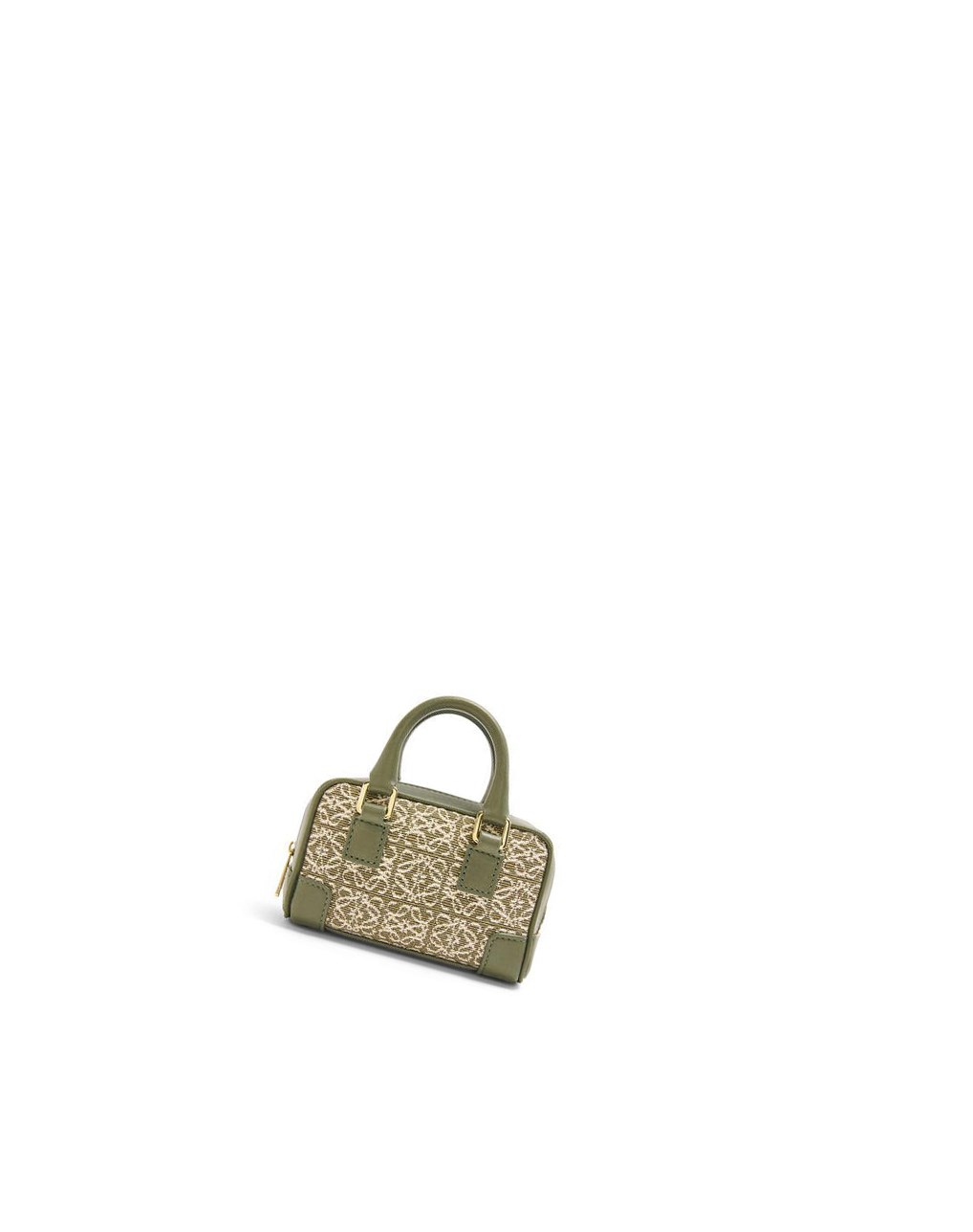 Loewe Nano Amazona in Anagram jacquard and calfskin Vert Vert | 3962RZMIG