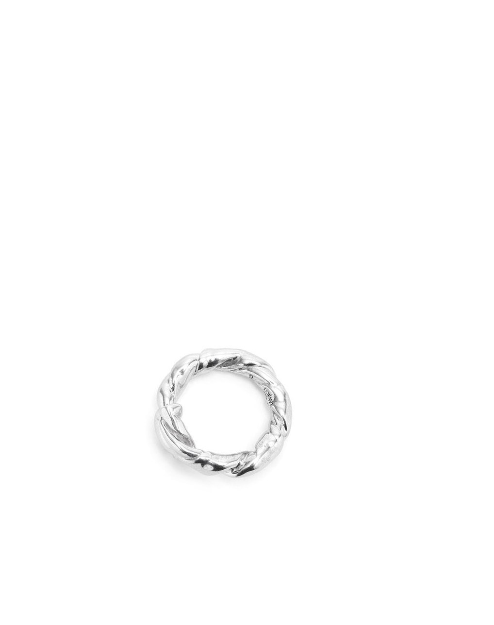 Loewe Nappa twist ring in sterling silver Argent | 1320DENFX