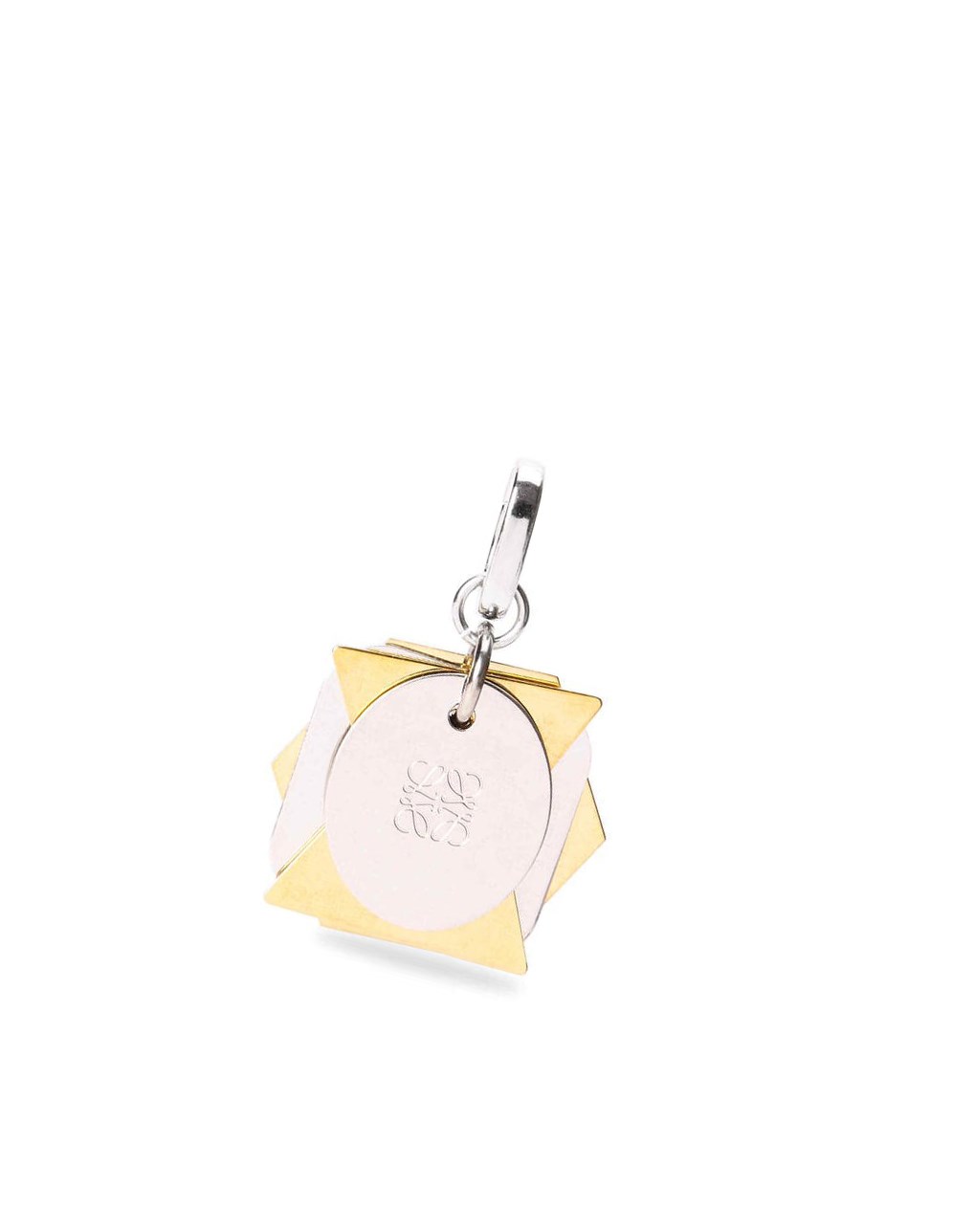 Loewe Origami charm in sterling silver Argent Doré | 2874RNIYT