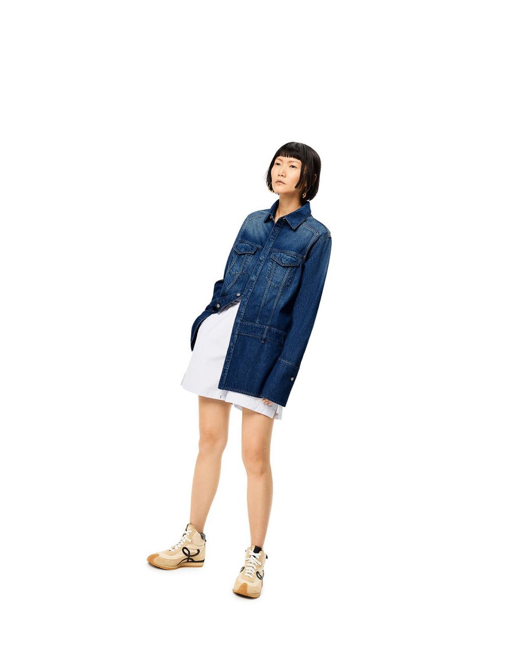 Loewe Overshirt in den Washed Denim | 9485OXJPE