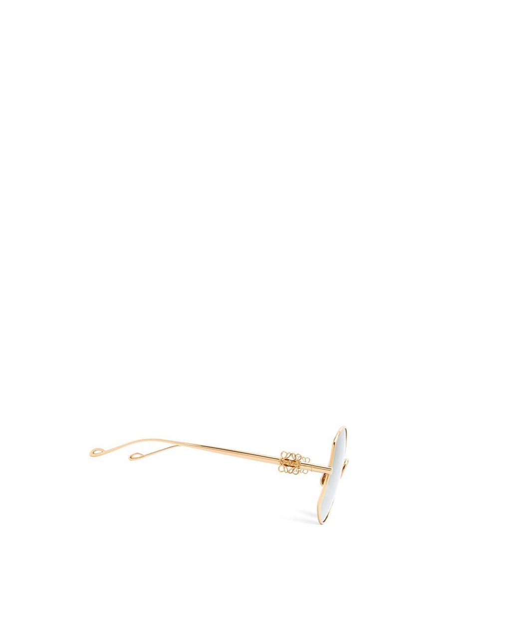 Loewe Oversize sunglasses in metal Doré Doré | 4201FHGKA